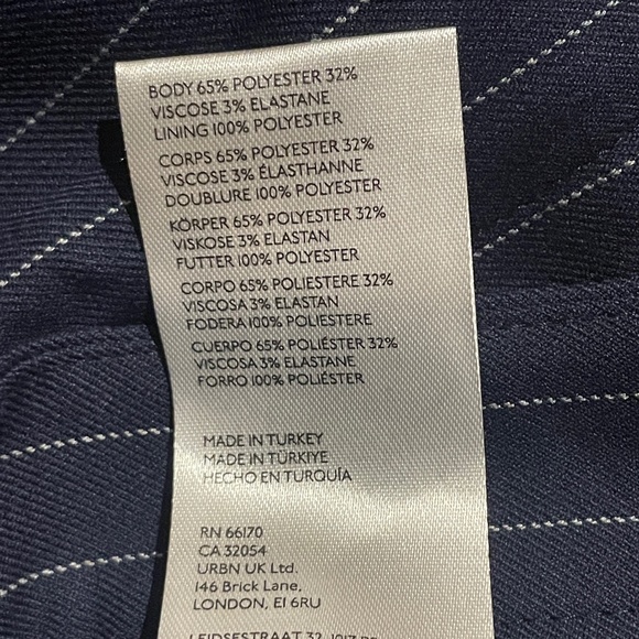 Brand New Anthropologie Menswear-Inspired Pinstriped Wide Leg Culottes - Picture 7 of 16